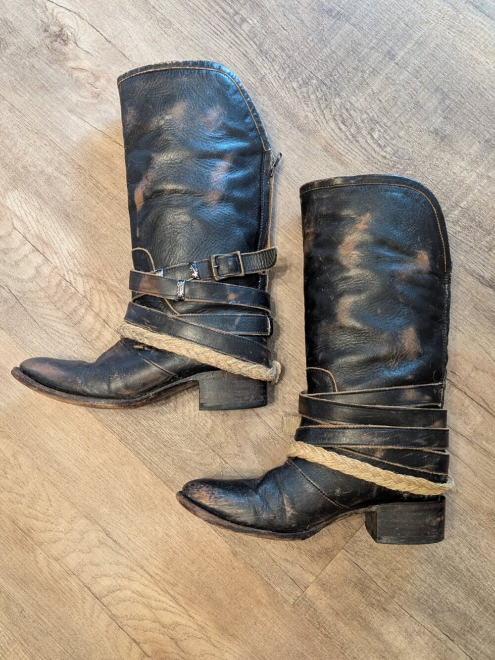 Badass Freebird Drove Boots - Black - Sz - Picture 3 of 7